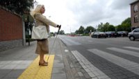 Rubber tegels voor geleidelijnen blinden, slechtzienden & visueel gehandicapten