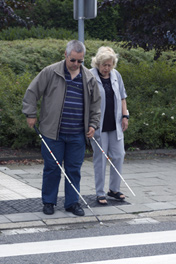 Waarschuwingsmarkering blinden, slechtzienden & visueel gehandicapten